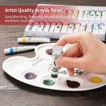 12ML 12-color aluminum tube paint set, Acrylic paint, Watercolor paint, il paint, Gouache paint, Art paint - Image 2