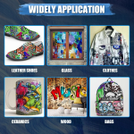 24 Colour Acrylic Paint Colors Bottled Acrylic Paint Set Paint For Fabric Clothing Painting Rich For Leather DIY Pigment Dyes - Image 5