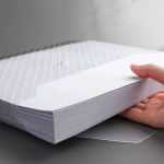 10Pcs A4 Transparent File Bag Plastic Documents Filing Storage Bag Student Organizer Information Pocket Folders Stationery - Image 6