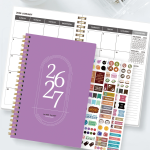 A5 Size 24-Month Academic Planner 2026.1-2027.12, Weekly & Monthly Spiral Notebook with 3 Sheets Stickers, Back To School - Image 3