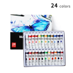 Watercolor Paint Set,24 Colors 12ml,Intense Colors for Figure & Landscape Painting,Value for Adults and Artists