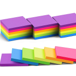 3x3inch Office and Study Notes Fluorescent Color Sticky Notes Student Sticky Notes Tear-off Message and Note-taking Notebook - Image 6
