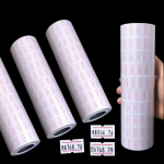 10 Rolls Self Adhesive Price Labels Paper Tag Sticker Single Row for Price Gun Labeller Grocery Office Supplies 21mmx12mm - Image 2