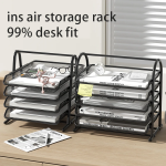 3 Tier Mesh Desk Organizers,Office Supplies Organizer,Desk Organizer Tray,File Storage,Mesh Paper Tray,File Organizer Tray - Image 2