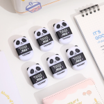 1pcs Panda Mood Eraser with Pencil Sharpener Rubber Cleaning Tools Office School Student A7419 - Image 4