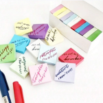 3x3inch Office and Study Notes Fluorescent Color Sticky Notes Student Sticky Notes Tear-off Message and Note-taking Notebook - Image 2