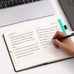 2026 A5 Textured PU Portable Agenda Book English Calendar Book Notepads Creative Daily Planner Reminder Desktop Date Calendar - Image 2