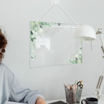 Hanging Acrylic Board Dry Erase Whiteboard Writing Pad Message Planner Note Reminder Schedule Board Presentation Supplies