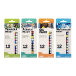12ML 12-color aluminum tube paint set, Acrylic paint, Watercolor paint, il paint, Gouache paint, Art paint