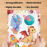 A4 White/Kraft Printable Self-Adhesive Matte glossy Paper Sheet for Laser Inkjet Printer Copier For Office Printing - Image 3