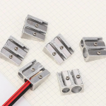 Magnesium Pencil Sharpener, Kum Magnesium Pencil Sharpener, Kum 2-Hole Pencil Sharpener Magnesium Alloy Wedge Profile, Metal Pen - Image 2
