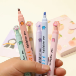 6pcs Cat Paw Highlighters – Fun, Vibrant Markers for Students & Office Note-Taking - Image 3