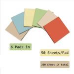 3x3inch Office and Study Notes Fluorescent Color Sticky Notes Student Sticky Notes Tear-off Message and Note-taking Notebook - Image 3