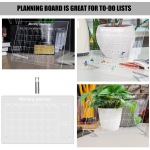 Desk Dry Erase Board Multi Function Memo Acrylic Note Board Home Office Writing Planner Whiteboard Presentation Supplies - Image 5