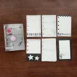 Music Theme M5 Binder Notebook Scrapbook PP Twill Tri-Fold with Tie Closure Photo Album Card Organizer Portable Planner - Image 3