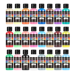 24 Colour Acrylic Paint Colors Bottled Acrylic Paint Set Paint For Fabric Clothing Painting Rich For Leather DIY Pigment Dyes - Image 6