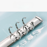 A5 A6 A7 B5 A4 Transparent Double Button Loose Leaf Binder Notebook Cover Note Book Journal Planner Office Stationery Supplies - Image 4