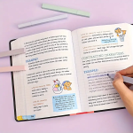 12pcs colorful Aesthetic Highlighters Cute Assorted Random Colors, No Bleed With Soft Tip Stationary Markers, For Students - Image 2